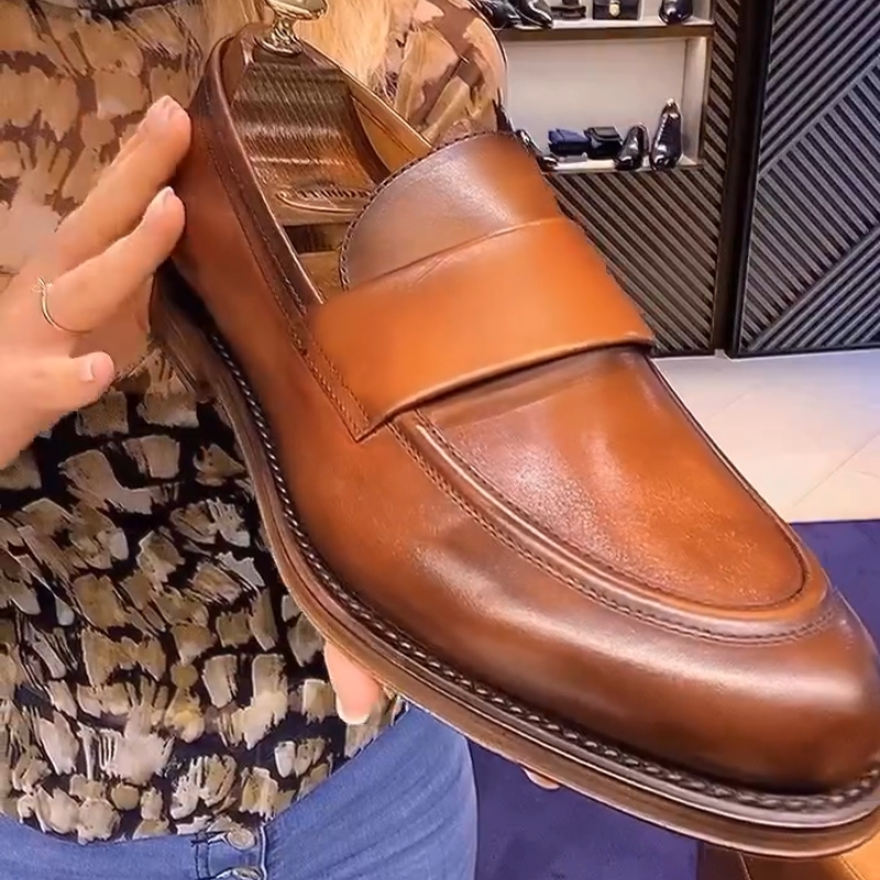 Handcrafted Calfskin Casual Loafers