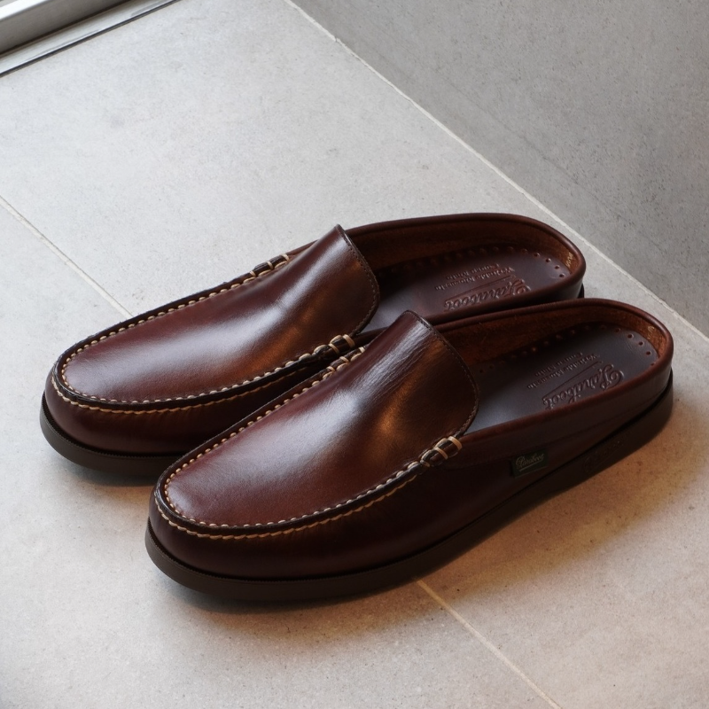 Men's Stitched Calfskin Slippers