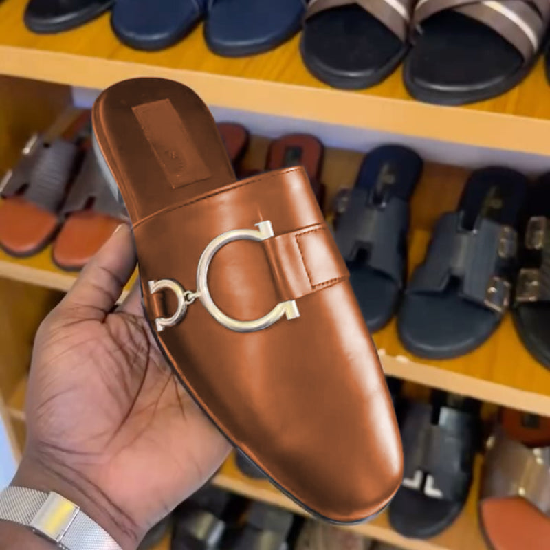 Men's Calfskin Flip Flops