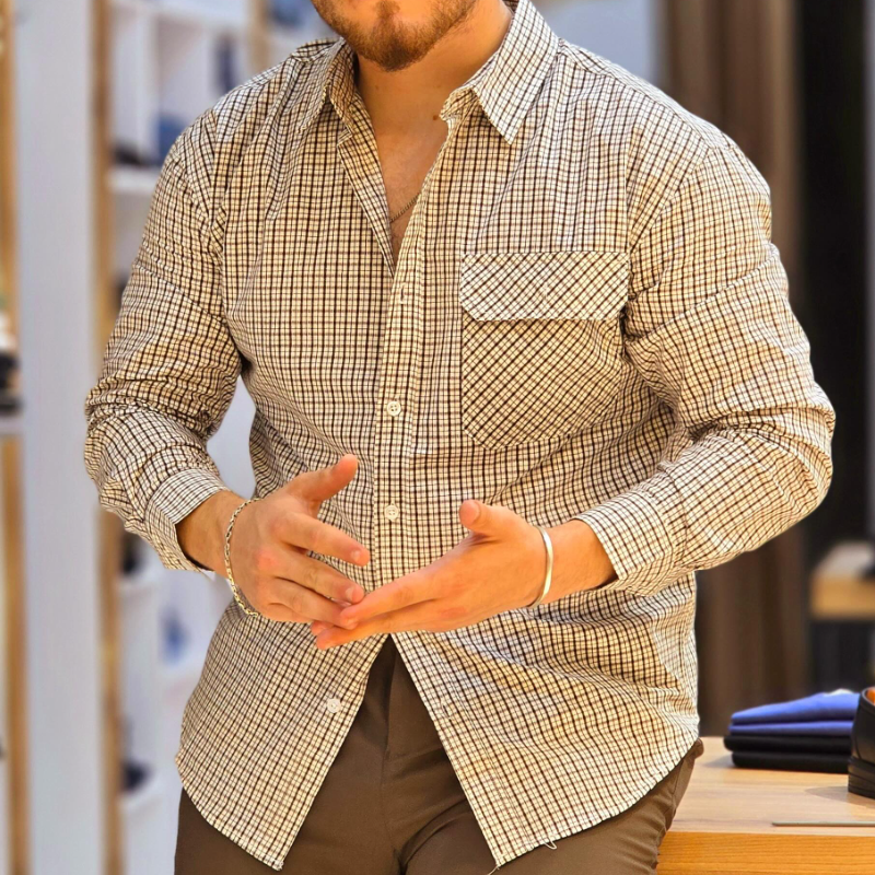 Men's Classic Casual Plaid Shirt