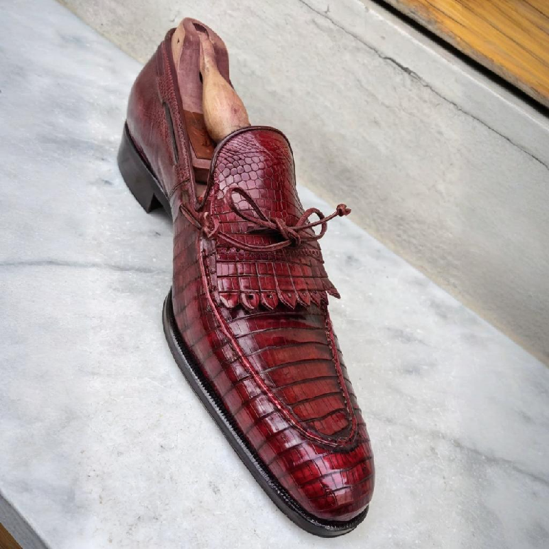 Men's Classic Burgundy Tassel Loafers