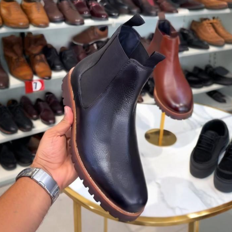 Men's Genuine Leather Chelsea Boots