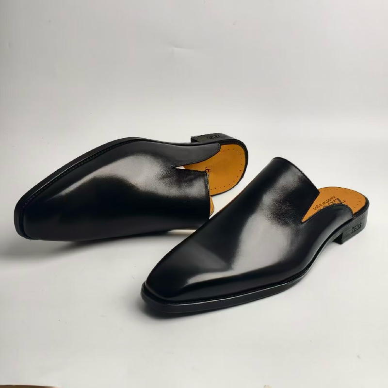 Men's Casual Leather Casual Slippers