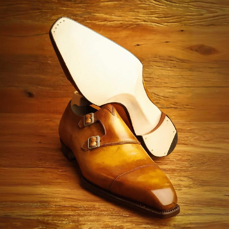 Calfskin Brown Classic Monks