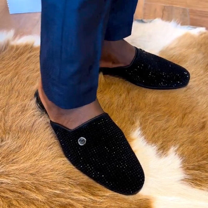 Handmade Men's Shiny Comfort Slippers