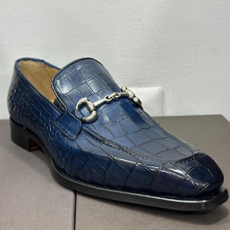 Classic Handmade Luxury Crocodile Leather Loafers
