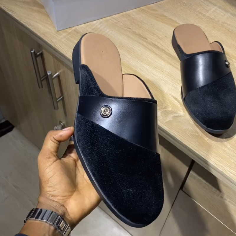Handmade Men's Fashion Half Slippers