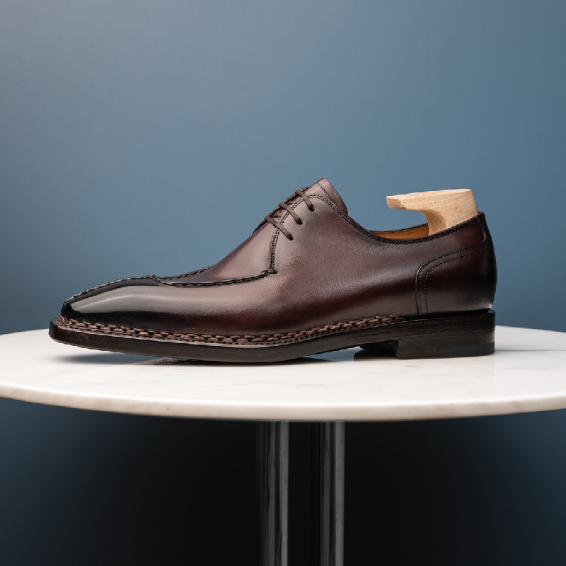 Handmade Men's Split Toe Leather Shoes