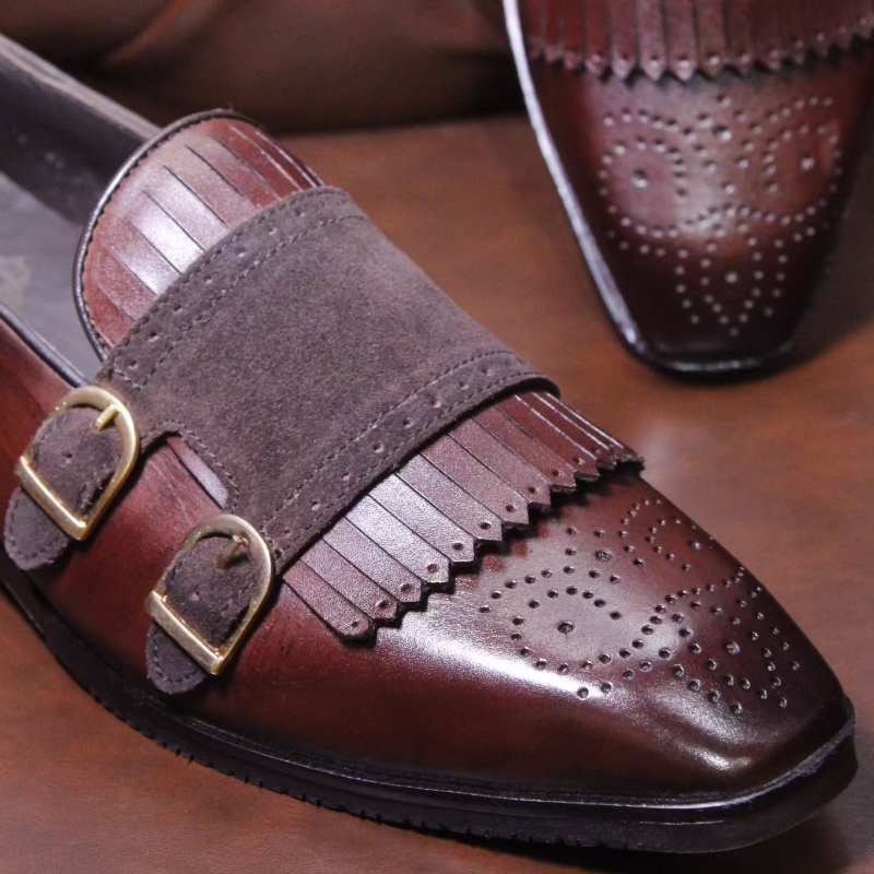 Handmade Men's Leather Tassel Loafers