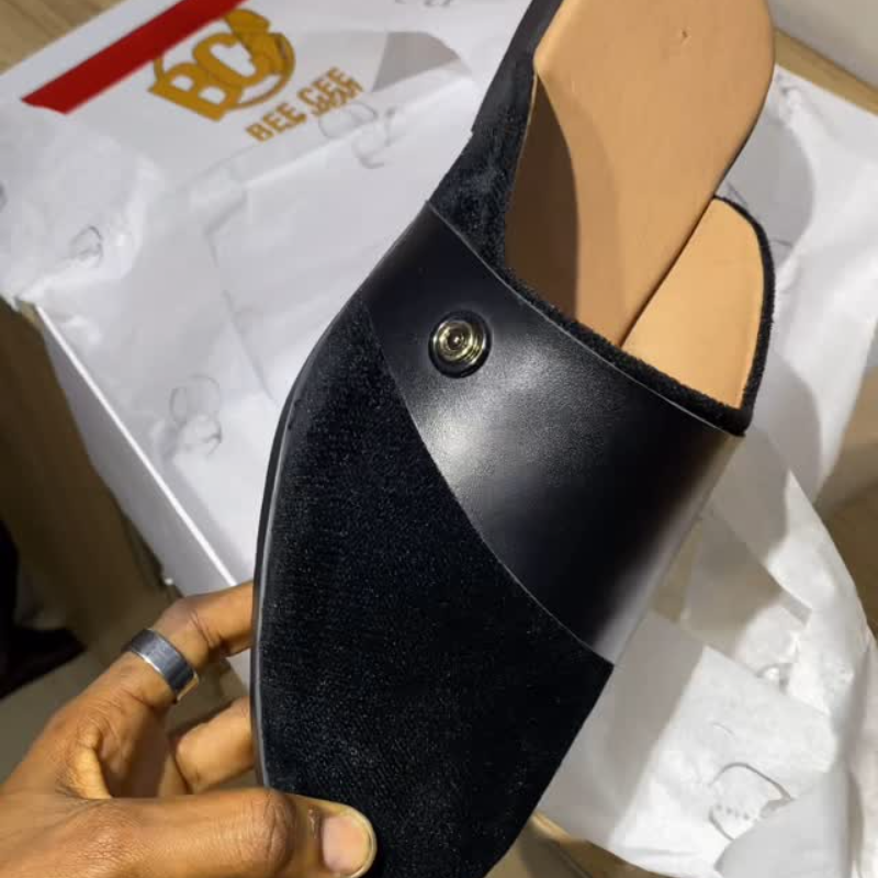 Handmade Men's Fashion Half Slippers