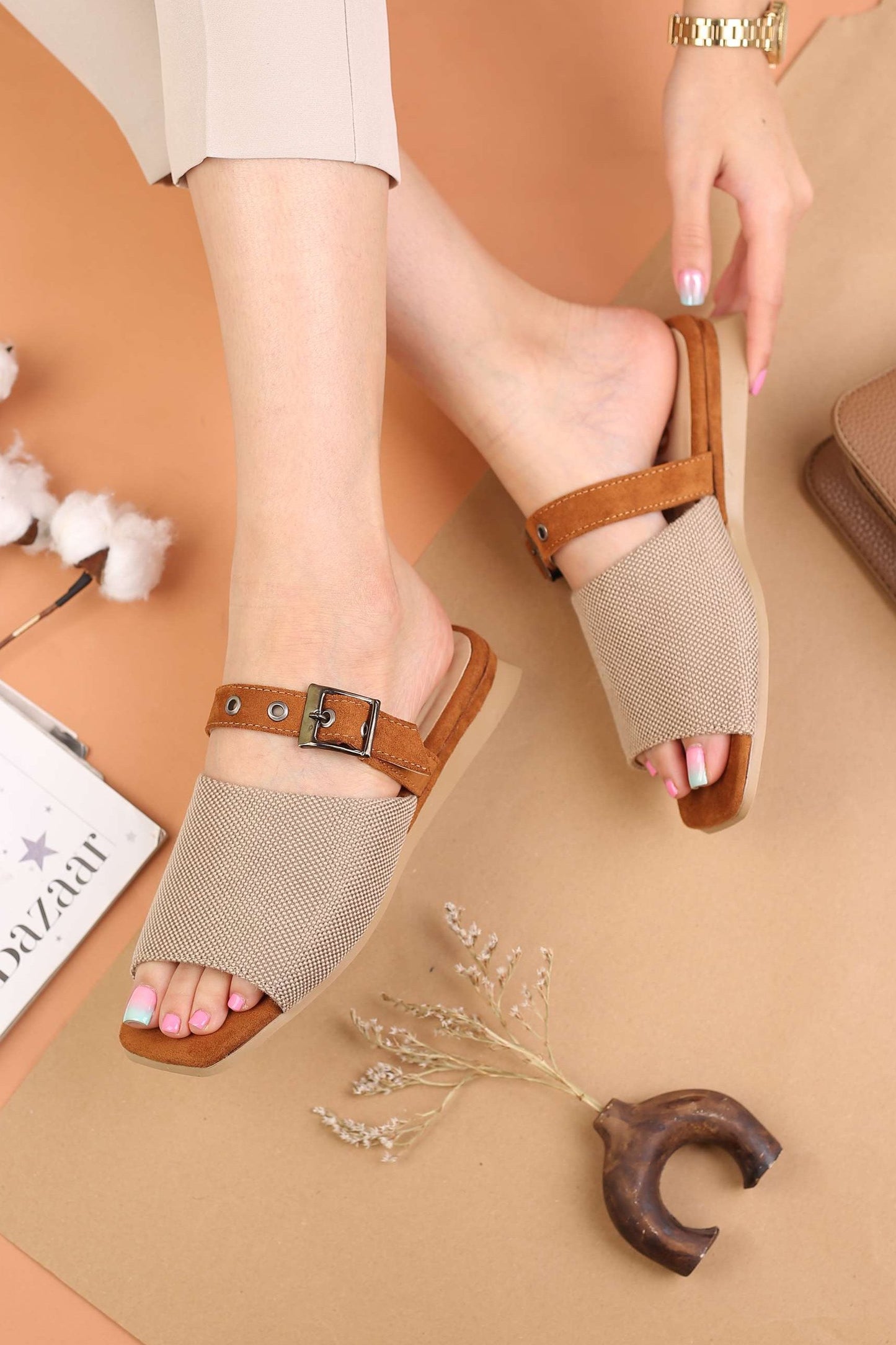 Comfortable woven sandals