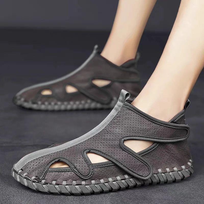 Summer fashion casual sandals hollow breathable men's shoes