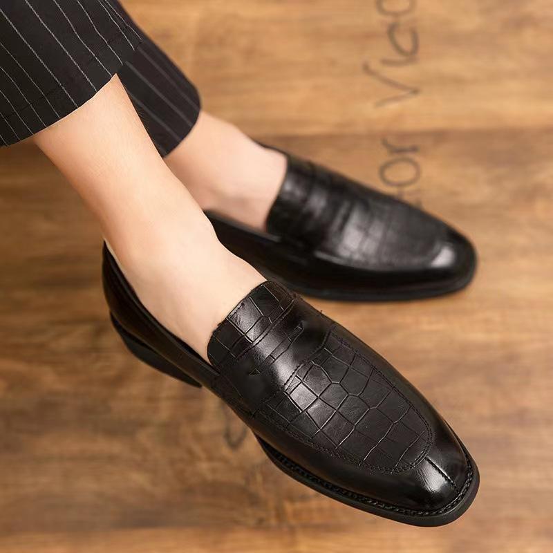 Vintage Crocodile Leather Loafers