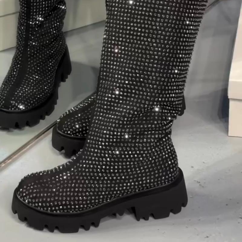 Ladies' Shiny Long Boots