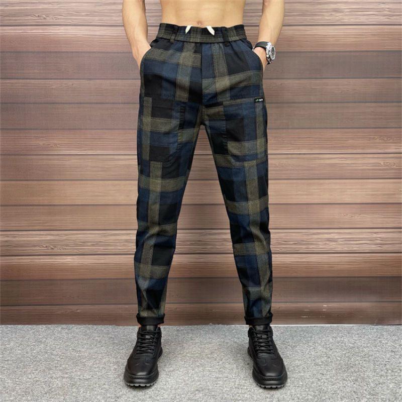 5D three-dimensional rendering of checkered men’s jeans