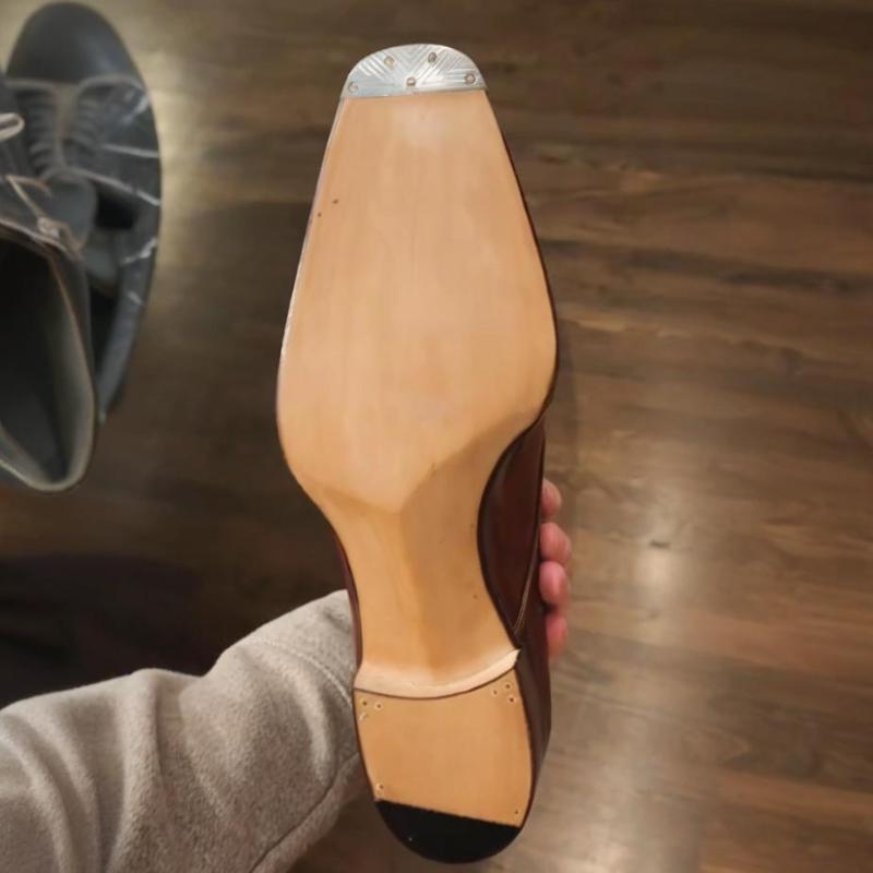 Handmade Classic Formal Double Button Monk