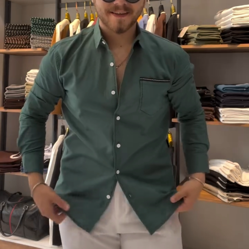 Men's Classic Casual Button Down Shirt