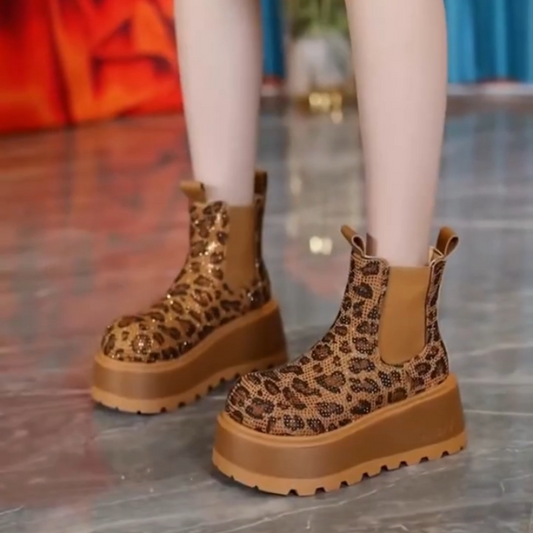 Women's Fashion Chunky-Sole Chelsea Boots