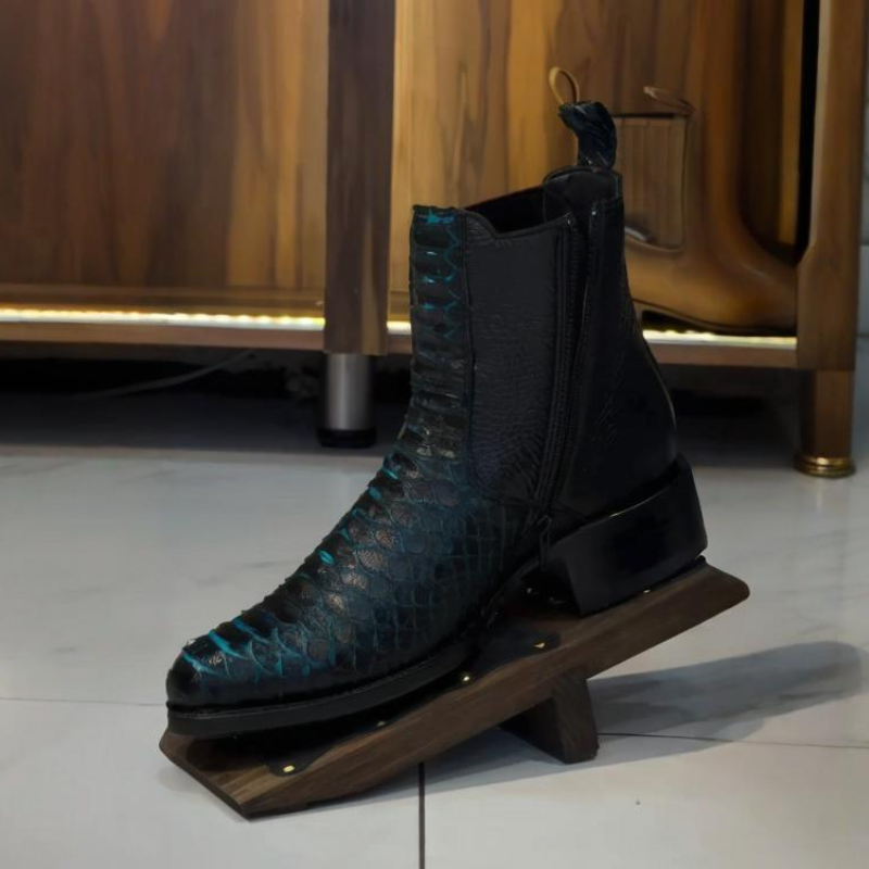 Handcrafted Crocodile Leather Cowboy Boots