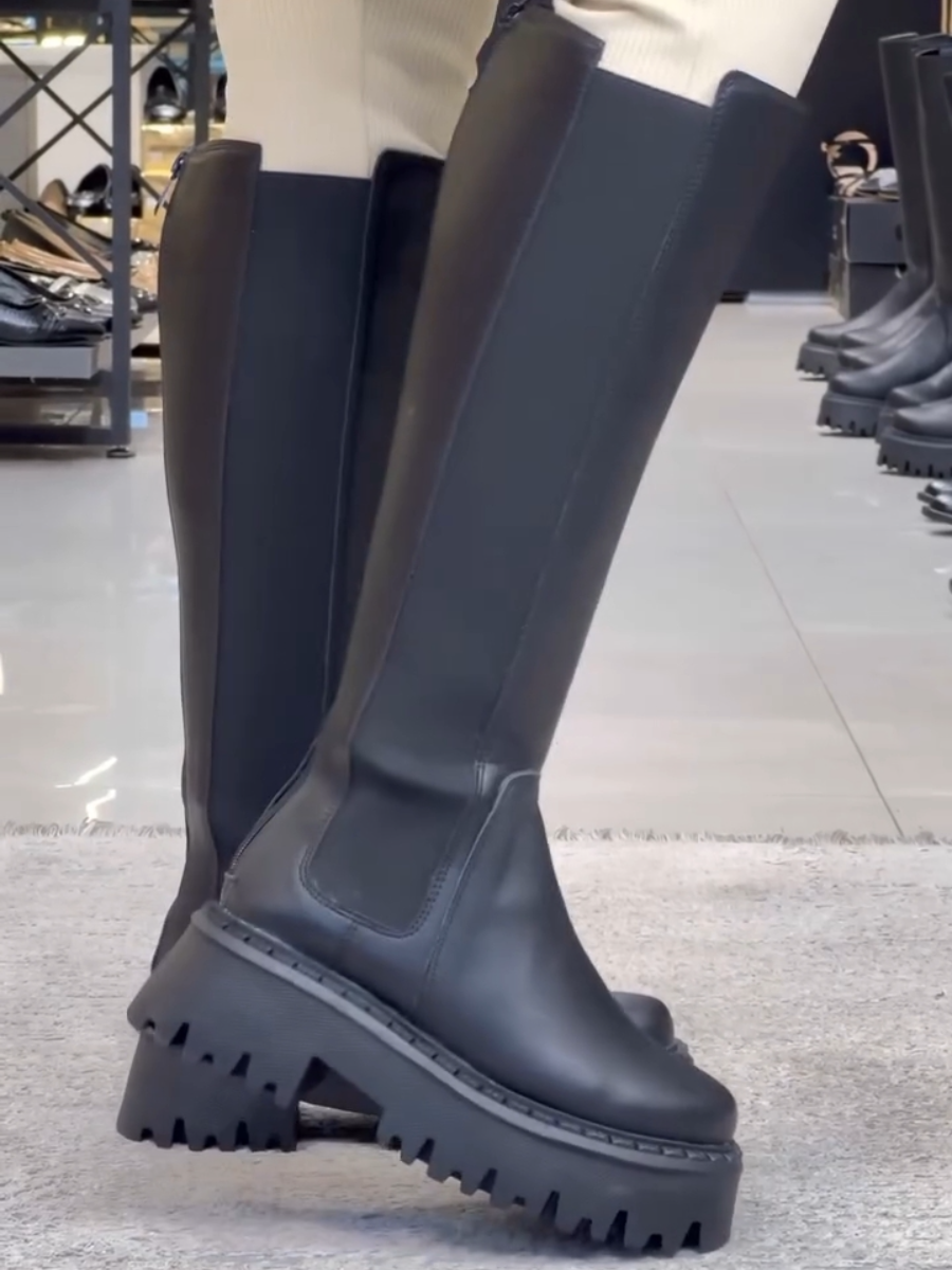 Women's Fashion Zipper Leather Boots