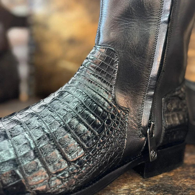 Slip On Exotic Cowboy Boots With Zipper(Buy 2 Free Shipping✔️)