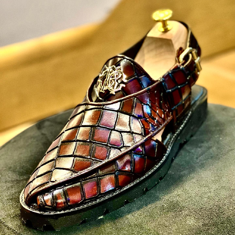 Handmade Crocodile Leather Sandals