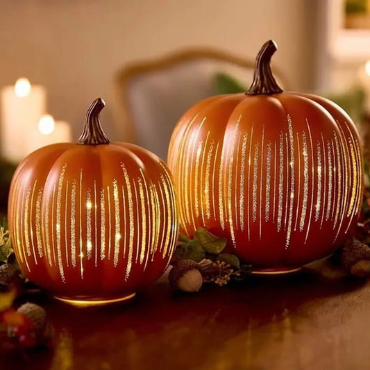 LED Light Pumpkins Fall Halloween Decorations for Home