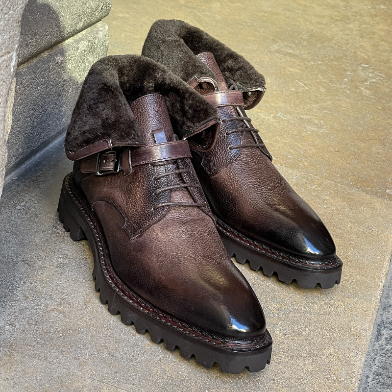 Handcrafted Padded Leather Boots