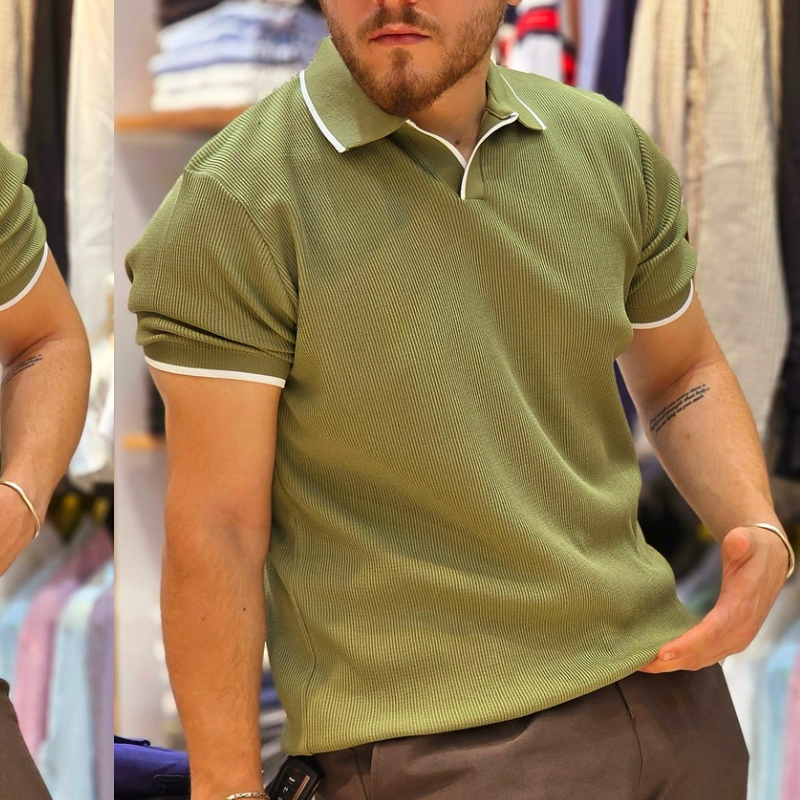 Men's Knit Luxurious Soft Short Sleeve