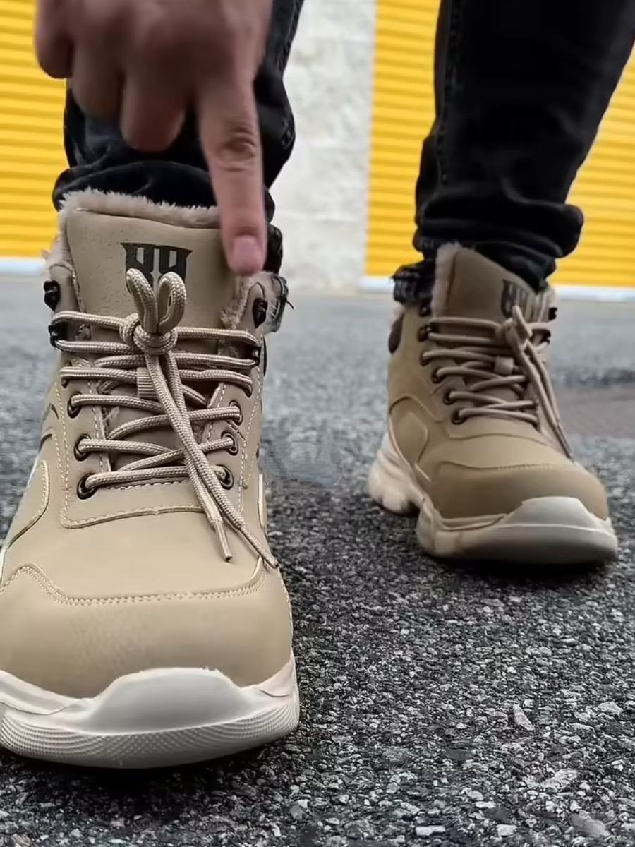 Men's Lace-Up Fleece-Lined Boots