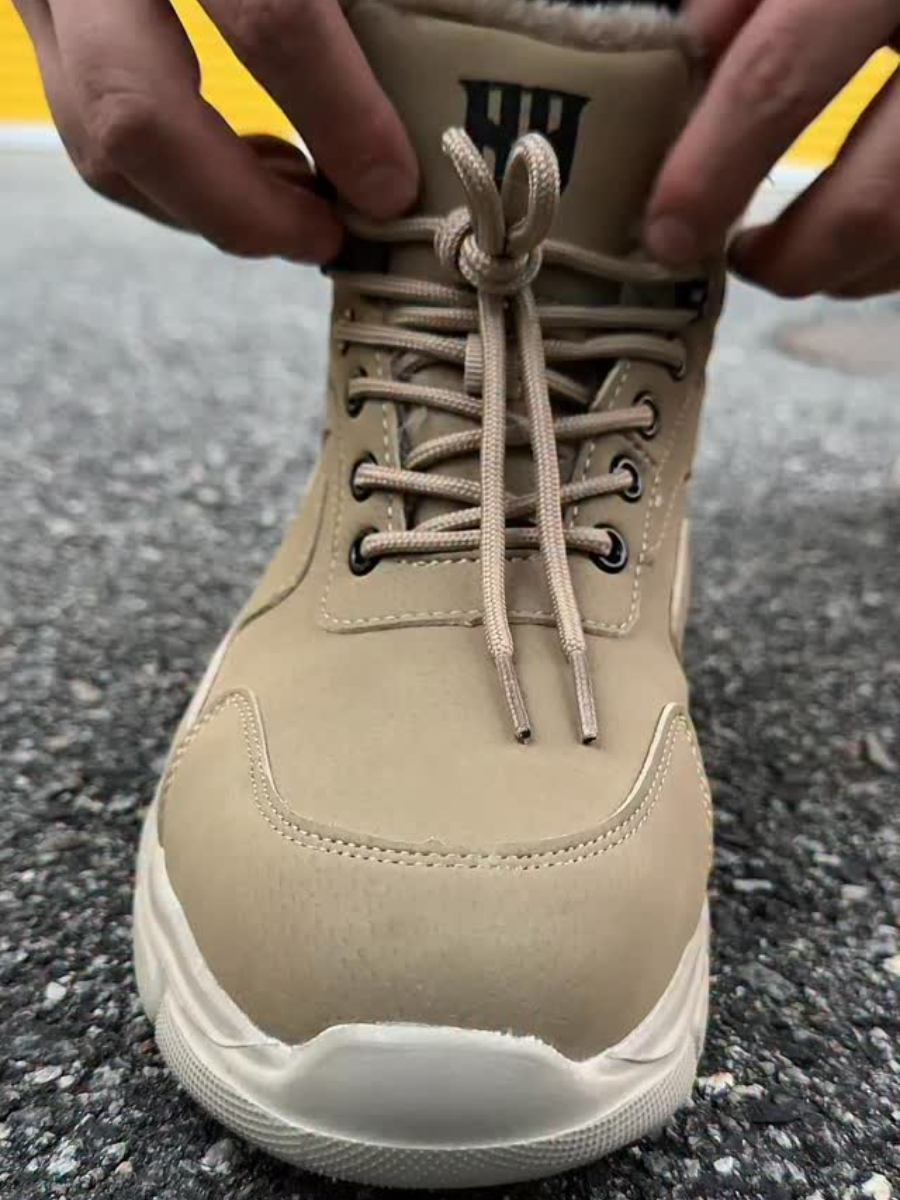 Men's Lace-Up Fleece-Lined Boots