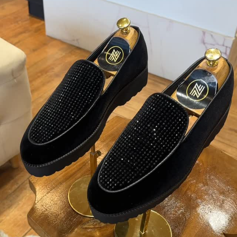 Men's Black Casual Fashion Loafers