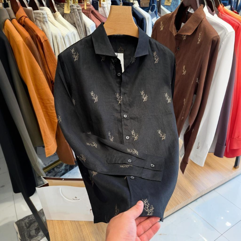 Men's Fashion Casual Long Sleeve Shirt