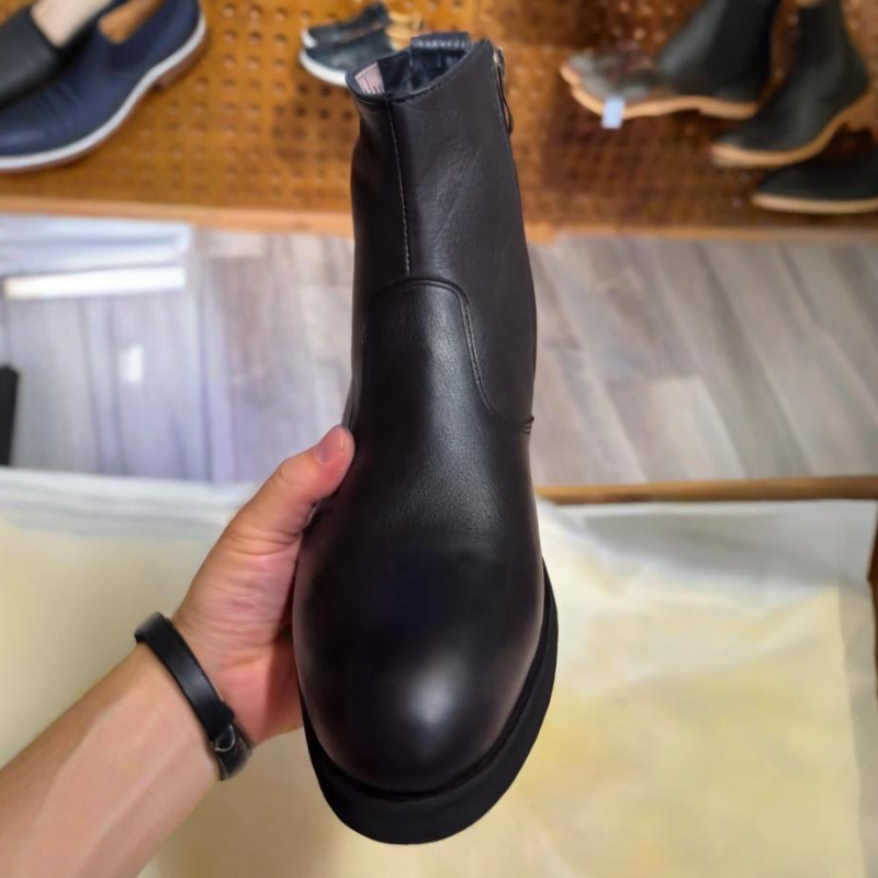 Men's Black Genuine Leather Boots