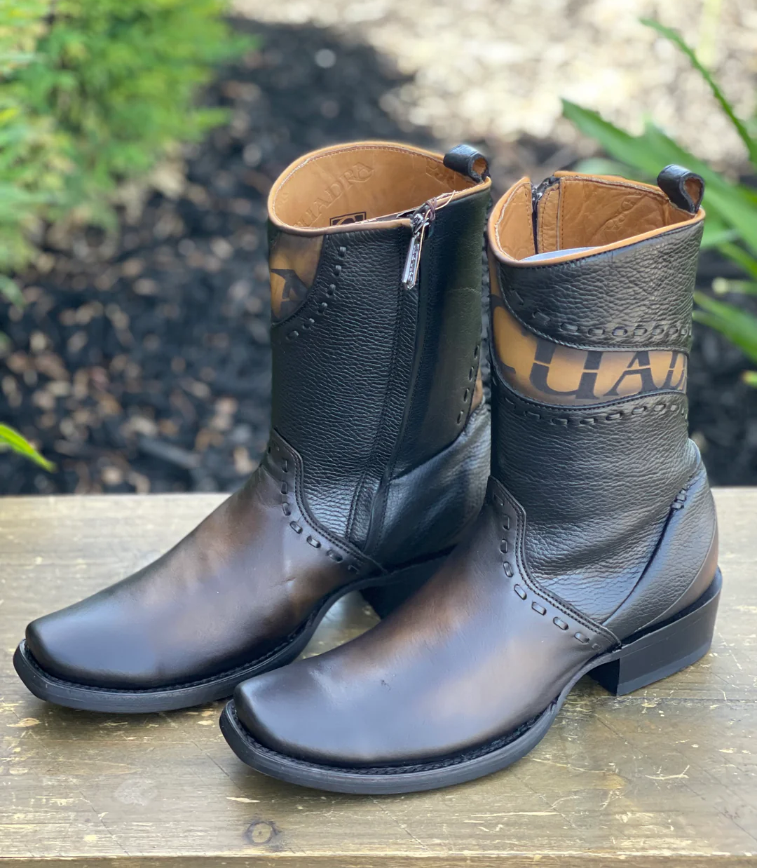 Vienna Black Dubai Toe Leather Ankle Boot