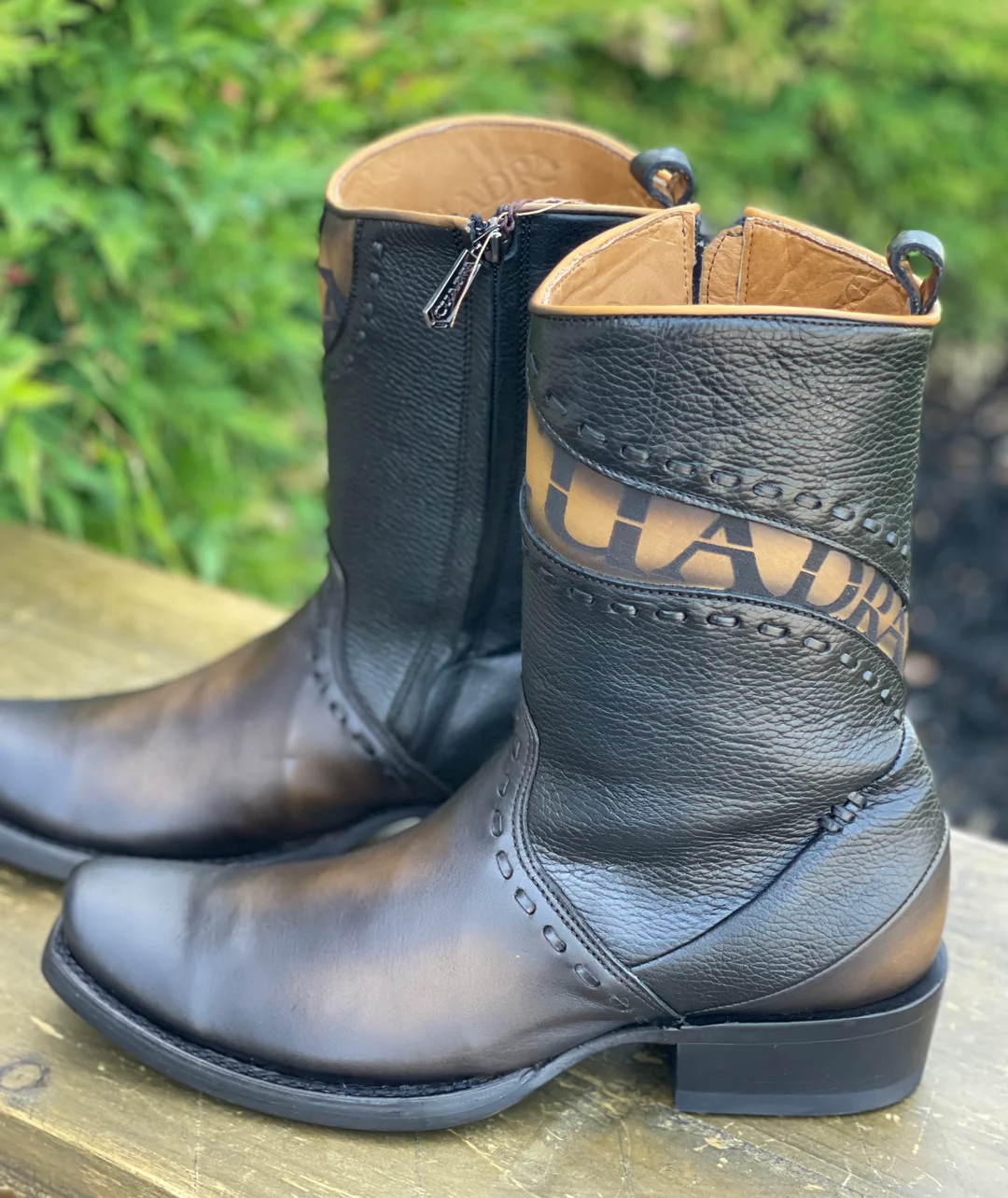 Vienna Black Dubai Toe Leather Ankle Boot