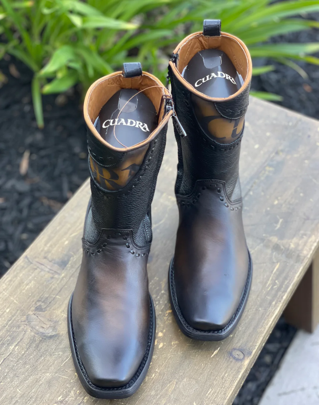 Vienna Black Dubai Toe Leather Ankle Boot