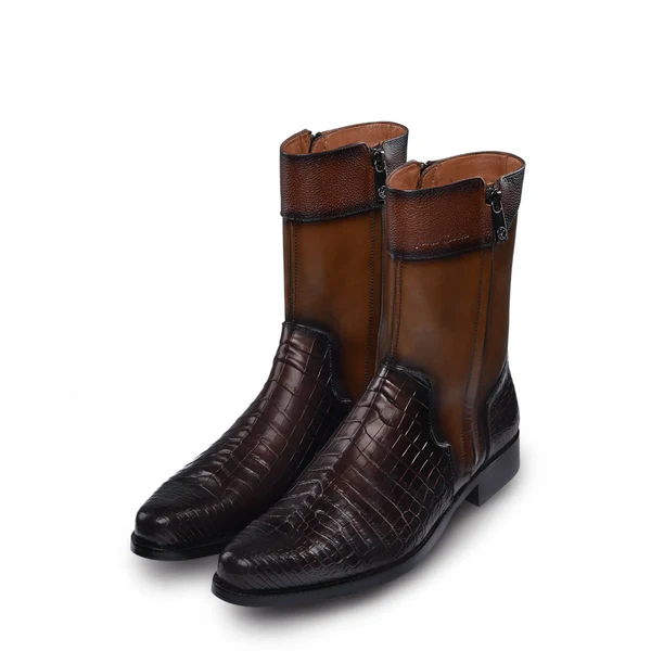 Slip On Exotic Cowboy Boots With Zipper(Buy 2 Free Shipping✔️)