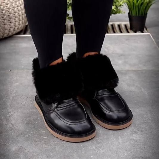 Women's Fleece-Lined Thermal Lace-Up Boots