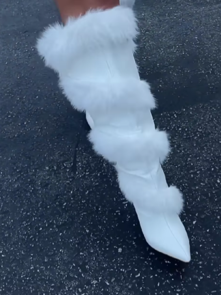 Women's High-Heeled Knee-High Boots