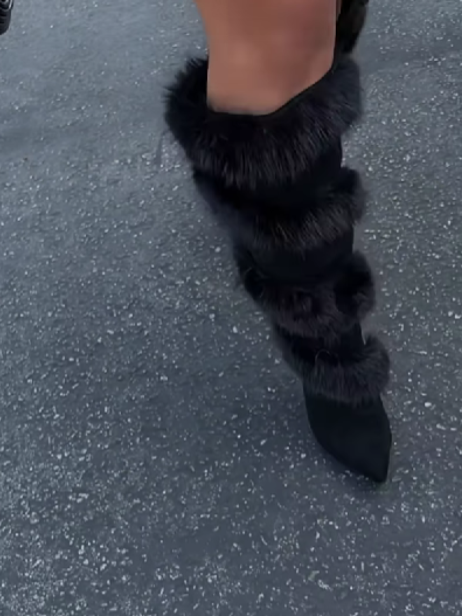 Women's High-Heeled Knee-High Boots