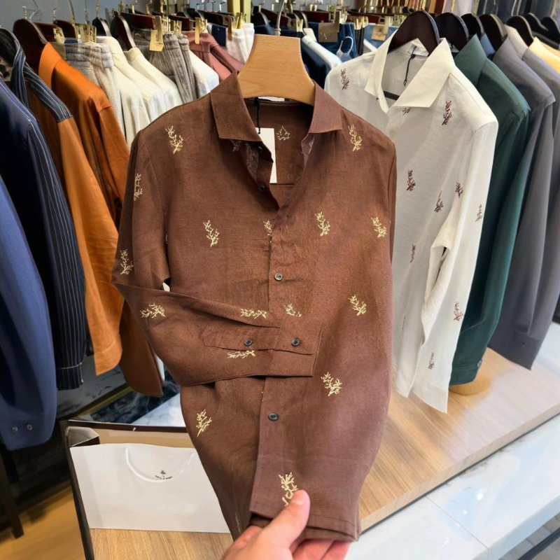 Men's Fashion Casual Long Sleeve Shirt