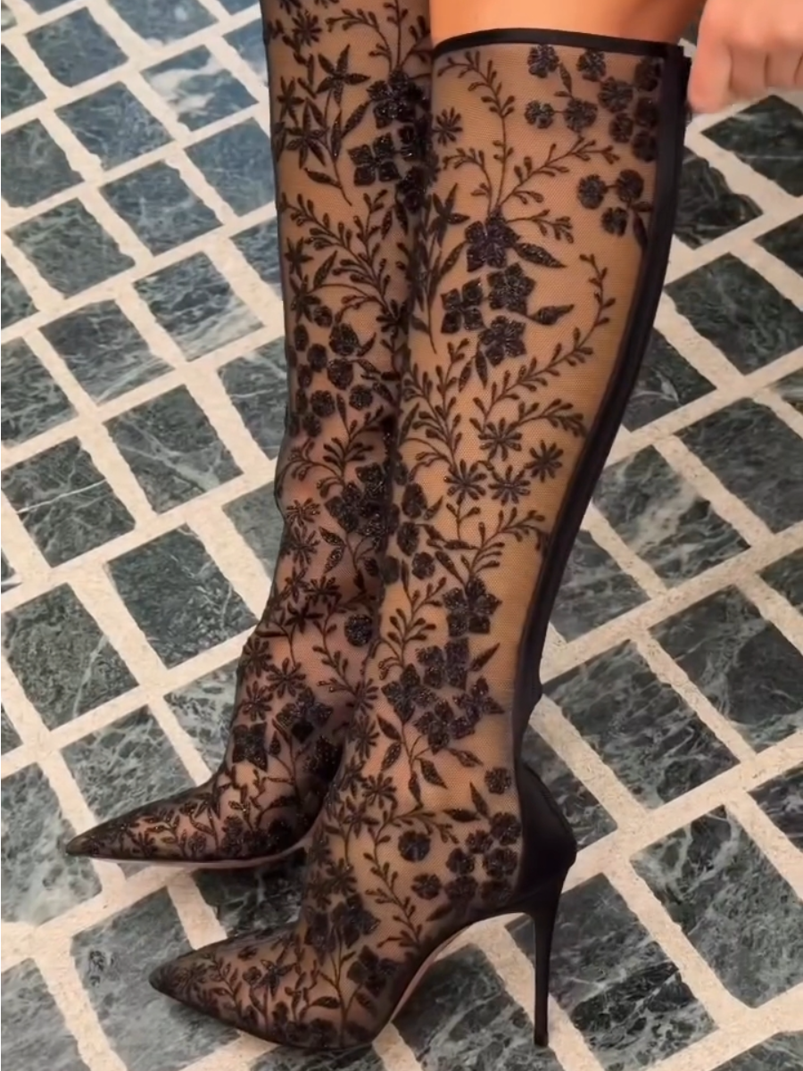 Women's Fashion High-Heel Boots