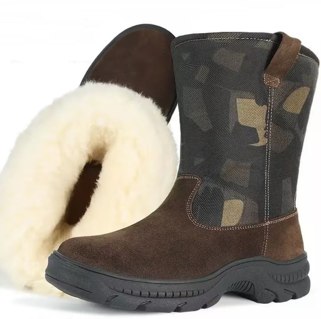 Winter Wool Fur One Tall Fleece Lining Thickened Snow Boots(Buy 2 Free Shipping✔️)