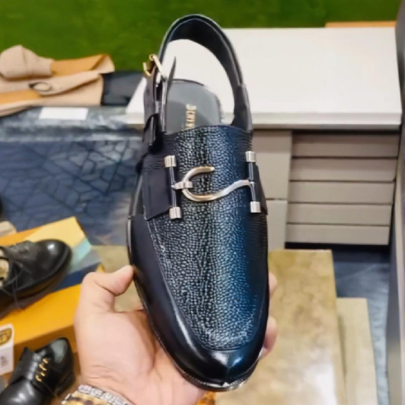 Men's Black Fashion Sandal Slippers