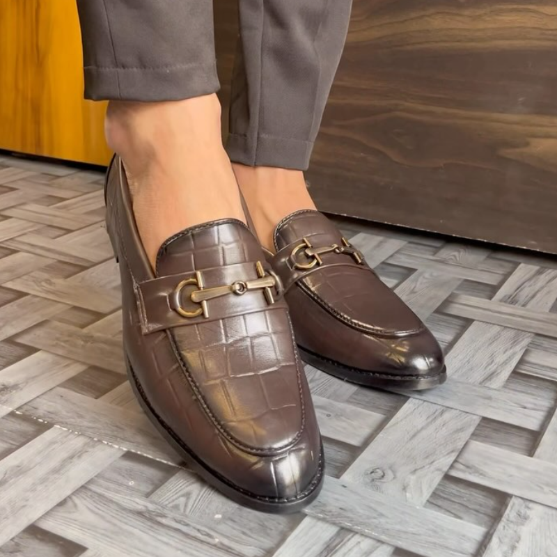 Men's Crocodile Leather Loafers