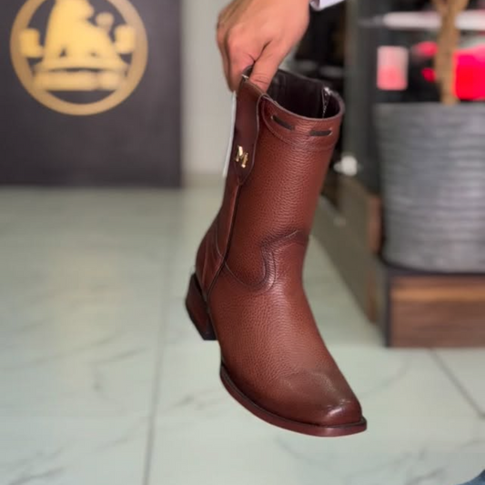Side-Zip Western Cowboy Boots