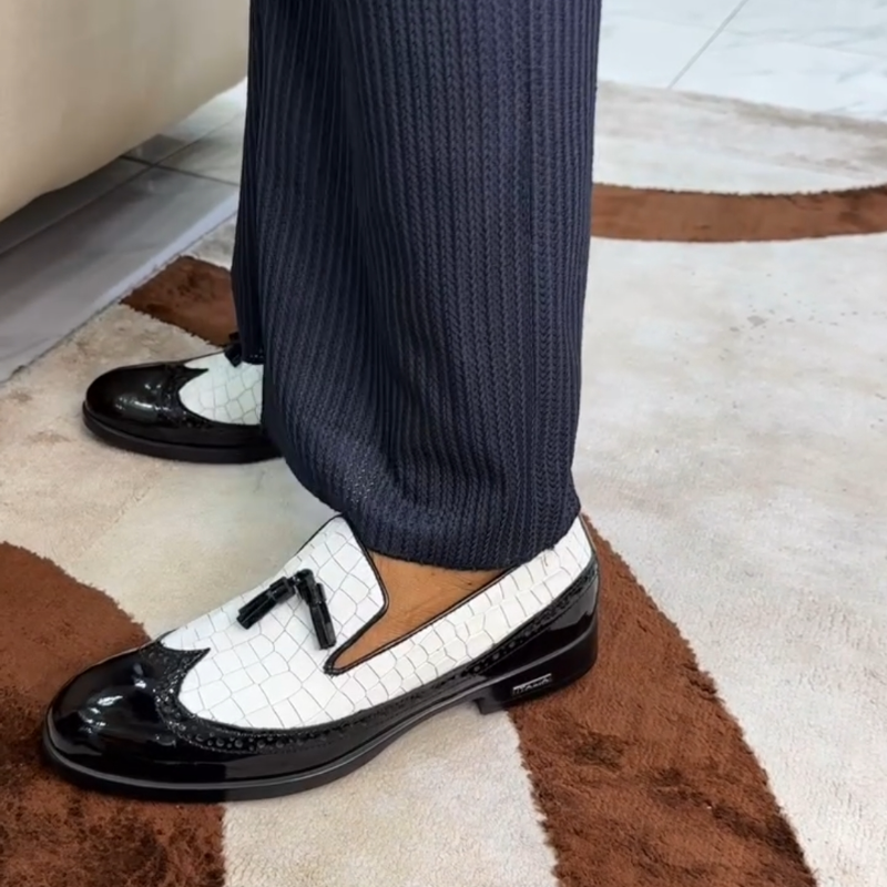 Men's Classic Formal Wedding Tassel Loafers