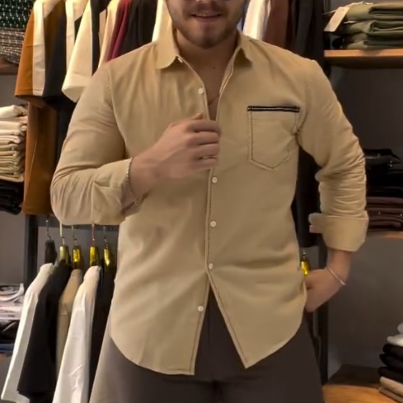 Men's Classic Casual Button Down Shirt