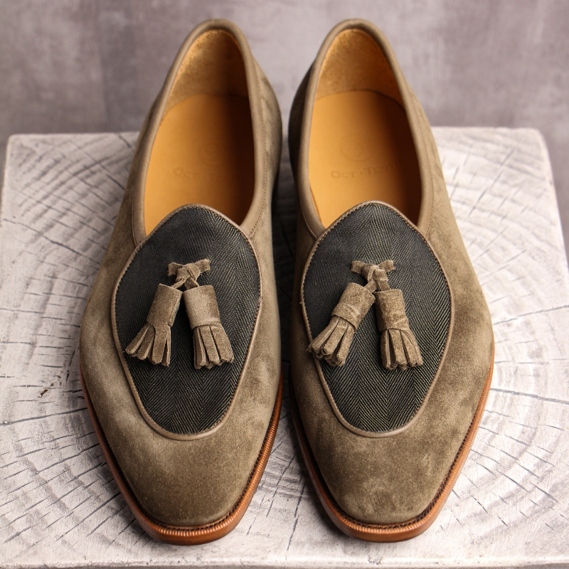 Men's Classic Suede Fringe Loafers